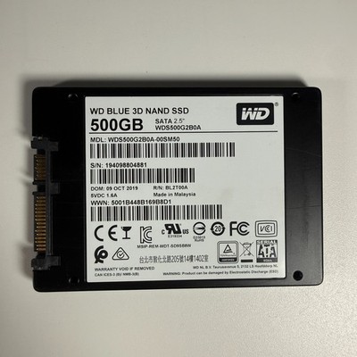 WD Blue 3D NAND 500GB WDS500G2B0A 2.5'' SATA SSD 99% Health