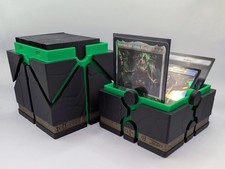 MTG EDH Commander Deck Box Necron Dynasties 100 Card Double Sleeved Token