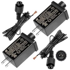 2Pack 12V Replacement Yard Inflatable Adapters Class 2 Power Supply with 2 1A