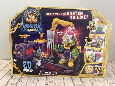Treasure X Monster Gold Mega Monster Lab Playset Glow In Dark Moose Toys NIB NEW