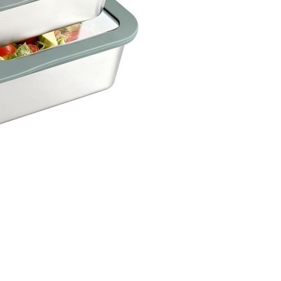 Greentainer Stainless Steel Food Storage Container with Glass Lids, 3 Pack Neste