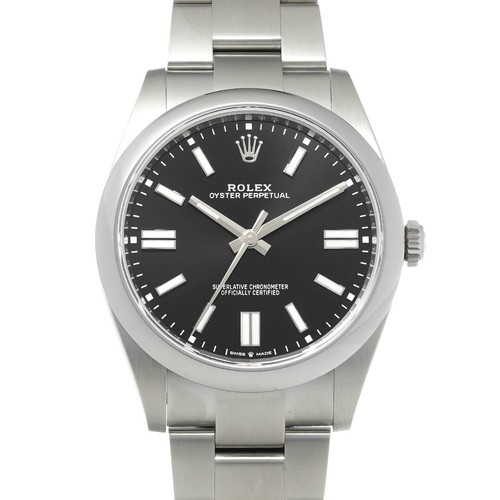 ROLEX Oyster Perpetual 41 124300 black WATCH 733386