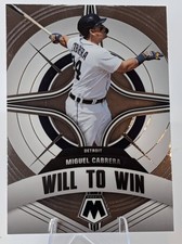 2022 Panini Mosaic #WW-8 - Miguel Cabrera - Will to Win Green Mosaic
