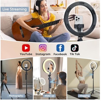 Motion Tracking Tripod for iPhone with Ring Light