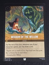 Disney Lorcana Winterspell Wisdom of the Willow Cold Foil 31/204 NM