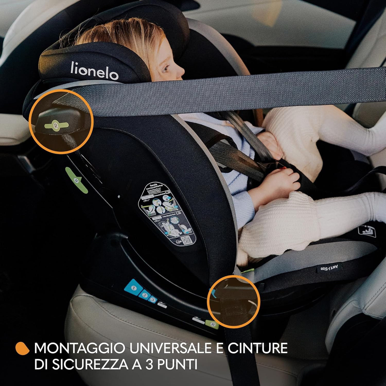 Seggiolino Auto AART I-SIZE per Bambini 40-150 cm foto 3
