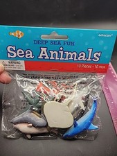 10 Plastic Sea Animals Unopended Package