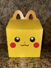Pok mon 25th Anniversary McDonald s Happy Meal Pikachu Design Clean Box