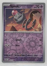 Spoink Reverse Foil Pokemon Scarlet & Violet: Obsidian Flames OBF #090