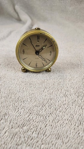 Working Vtg Linden "Black Forest" Travel Alarm, Luminous, Needs Work (READ!)