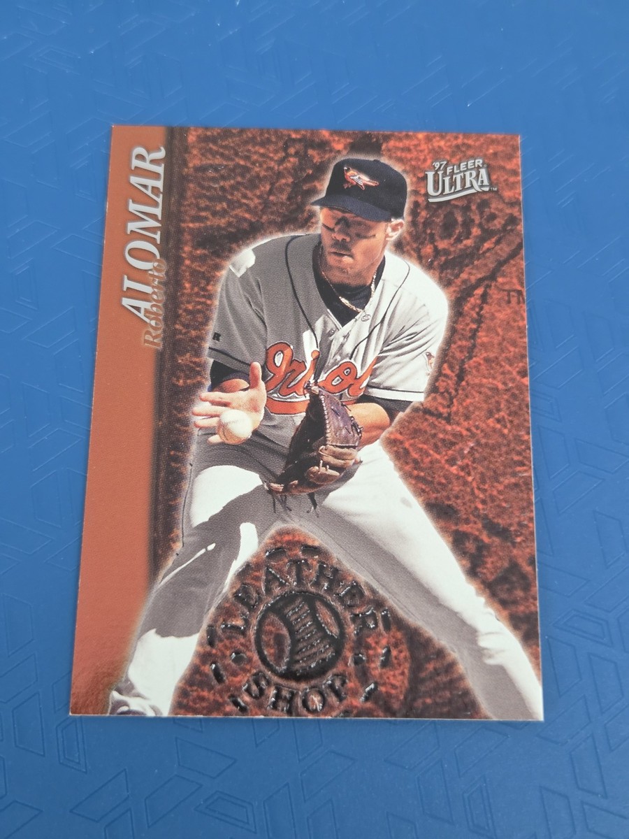 1997 Ultra Leather Shop #8 Roberto Alomar Baltimore Orioles