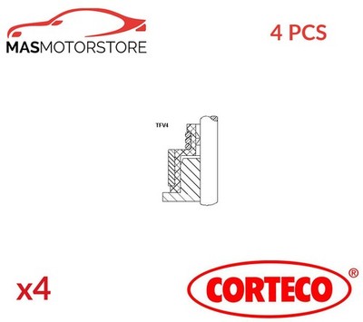 VENTILSCHAFTDICHTUNG SATZ CORTECO 12012893 4PCS P FÜR RENAULT SUPER 5,11,5,9