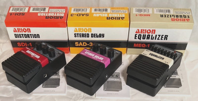 NOS Arion SDI-1 SAD-3 MEQ-1 Guitar Effects Pedals From Japan Free Shipping