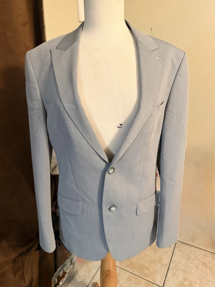 Traje Avanti Milano Hombre 3 Piezas 2 Botones Gris Hecho en Turquía Foto 4 de 4