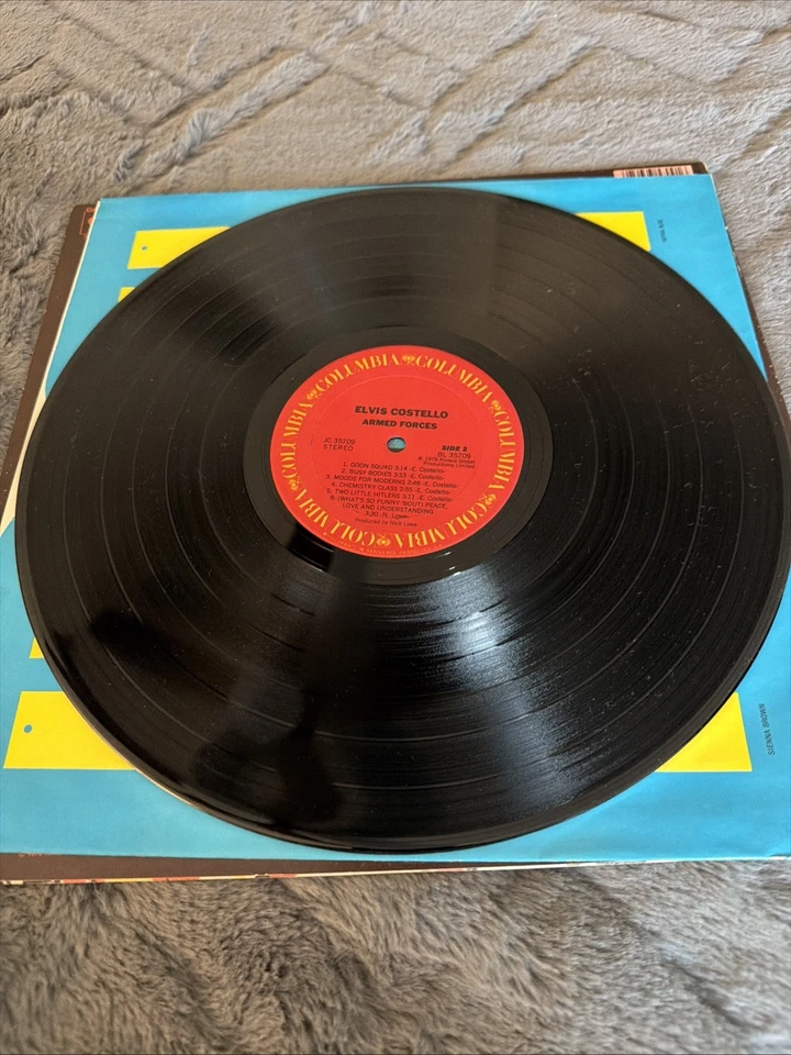 Elvis Costello ARMED FORCES 1979 Columbia JC 7509 LP Vinyl Columbia Records - Image 3 of 4
