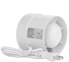 4 Inch Inline Duct Fan 110V 12W for Bathroom Vent Room Basement Greenhouse At...