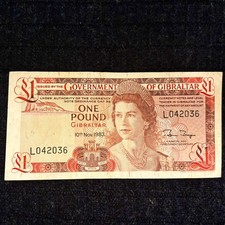 Gibraltar banknote 1 pound Bank (1983) - extra fine P-20c