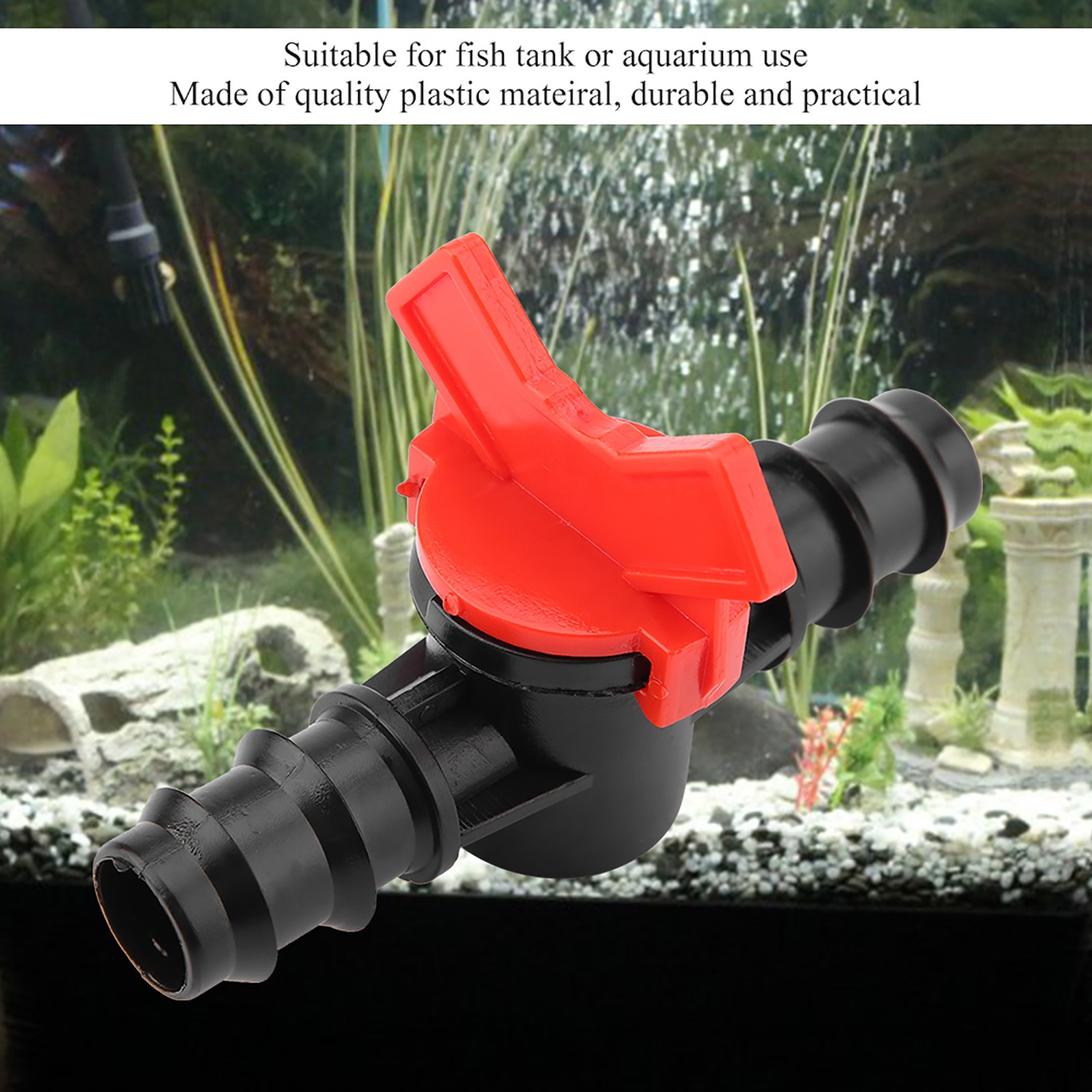 1/2'' Plastic Fish Tank Aquarium Water Control Valve Hose Tube Pipe C KRI✈️