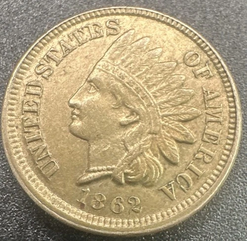 1862 Indian Head Cent AU Well Struck Nice Original Coin