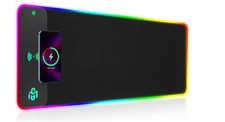 RGB wireless charging gaming mouse pad 15W 800x300mm LED mat
