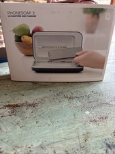 NEW PhoneSoap 3 UV Cell Phone Sanitizer and Dual Universal Charger White