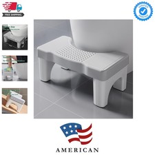 Toilet Stool Poop Stool for Squatting Posture, Portable Plastic Potty Stool f...