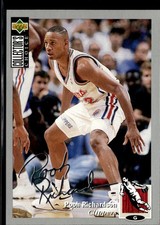1994-95 Collector's Choice #215 Pooh Richardson Silver Signature LA Clippers