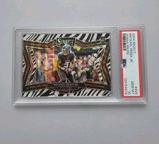 2024 Panini Select #420 Michael Penix Jr. Zebra Prizm Rookie Field PSA 10