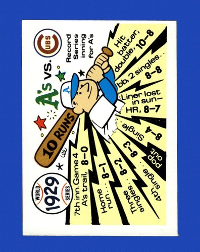1970 Fleer World Series Set-Break # 26 A's/Cubs EX-EXMINT *GMCARDS*
