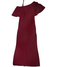 Ralph Lauren Womens Overlay Maxi Gown Dress, berry, 10