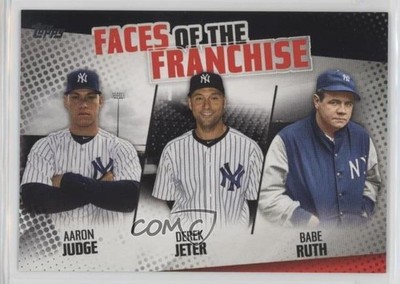 2019 Topps Faces of the Franchise Black Aaron Judge Derek Jeter Babe Ruth 1j2