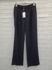 New Quince Stretch Crepe Pleated Wide-Leg Pants Women's US Size 8