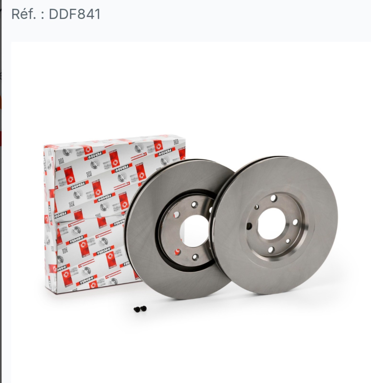 Jeu de 2 disques de frein ventilés FERODO DDF841 pour Citroën Xantia et Peugeot 406