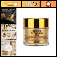 55ml Gold Gilding Wax - No Sanding Antique Metallic Finish for Wood, Metal, Glas