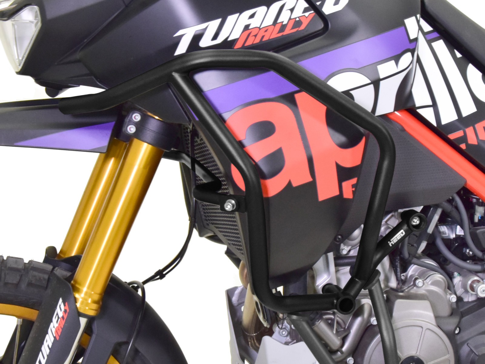 Paramotore Crash Bars HEED Aprilia Tuareg 660 Rally - superiore nero