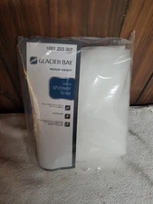 Glacier Bay 1001 223 307 70" W x 72" L Clear Shower Curtain Liner  7145 FCLR NIB