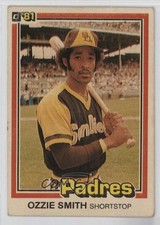 1981 Donruss Ozzie Smith #1 HOF 0ps8
