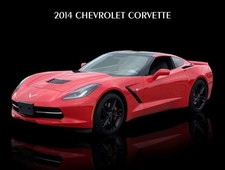 2014 Chevrolet Corvette In Red New Metal Sign 9x12 Free Shipping