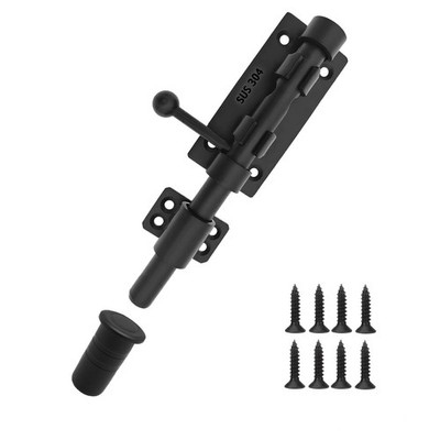 Gate Latch 304 Stainless Steel Slide Bolt Latch Heavy Duty Rustproof Barrel B...