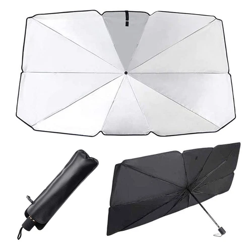 Car Windshield Sun Shade Foldable Umbrella Front Window Cover Visor Umbrella NEW - Picture 5 of 16