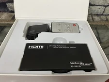 Stellar Labs 33-10535 Ultra-High Performance 5 Ports HDMI Amplifier Switcher