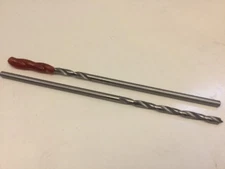 #11D Lot of 2 MORRIS WOOD TOOL (11/64") RH Long Drill Bit - 2 Flute, Brad-Point