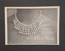 Vintage 1950's Albert Weiss Costume Jewelry - Scheherezade Necklace - 1955 AD