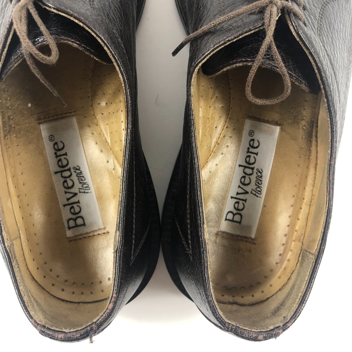 Belvedere Exotic Leather Dress Shoes Vibram Sole Dark Brown  display picture 3