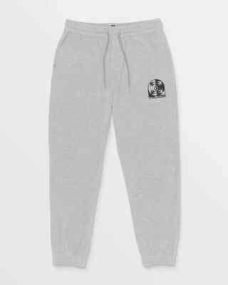 Volcom Echo Chamber Mens Fleece SweatPants Heather Grey L NWT