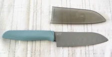 Pampered Chef  COATED Stainless Steel 5" SANTOKU KNIFE - Nonstick & Lightweight