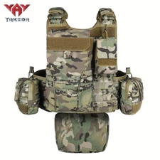 YAKEDA Tactical Vest, Outdoor Training Camouflage With PALS System