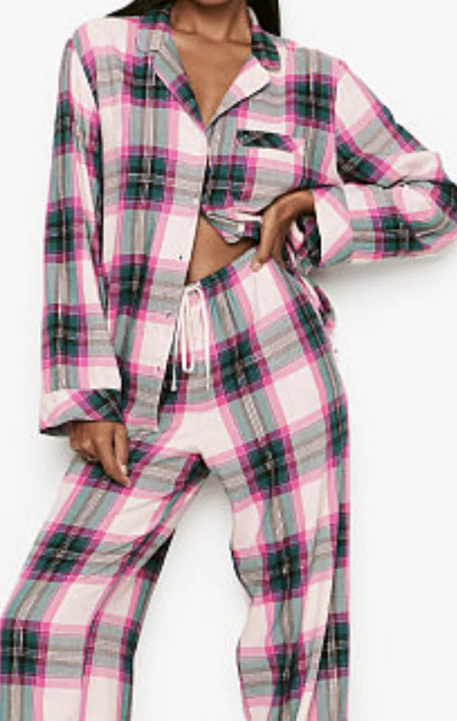 Pijama de franela de victoria's secret hot sale