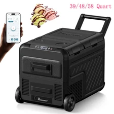 12 Volt Car Refrigerator Portable Freezer 39/48/58Qt Truck RV Fridge APP Control