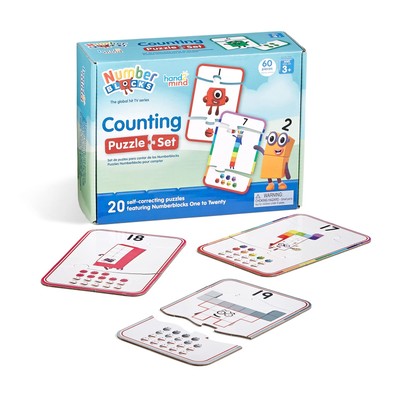hand2mind Numberblocks Counting Puzzle Set Number Puzzle Matching Game Math T...